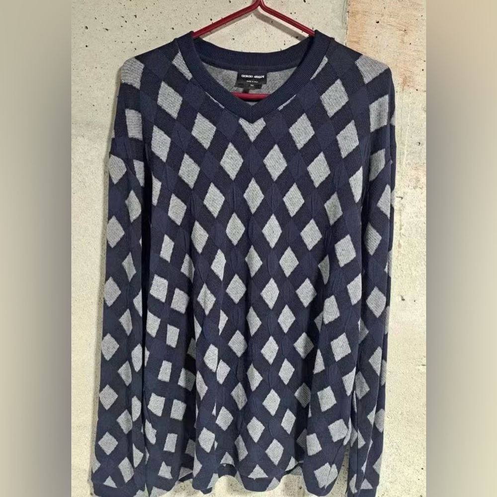 Giorgio Armani Argyle Sweater (BIG & TALL XL)